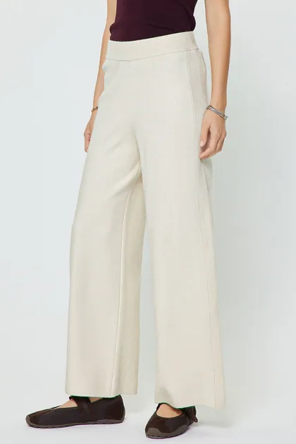Ellis Wide-Leg Knit Pants (3 Color Ways) — blue pants & trousers from Pieces of a Dream