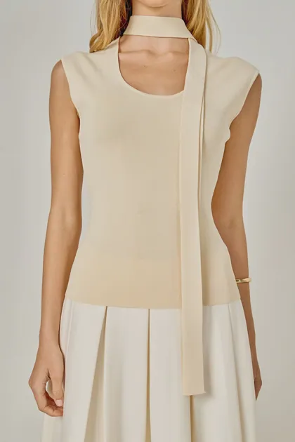 Neckband Knitted Top — tops & blouses from Pieces of a Dream