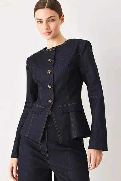 Tailored Denim Jacket — denim outerwear & jackets from Pieces of a Dream