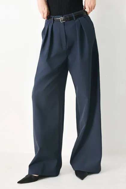 Powerhouse Wide Leg Pants — blue pants & trousers from Pieces of a Dream