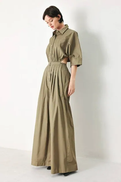 Olive Utility Jumpsuit — green jumpsuits & sets from Pieces of a Dream