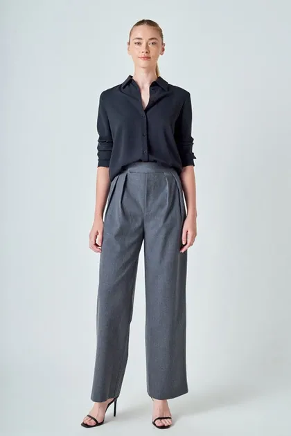 Classic Effortless Tailored Trouser — gray pants & trousers from Pieces of a Dream