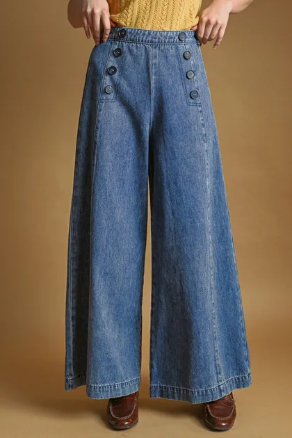 Sailor Wide-Leg Jeans — blue jeans & denim from Pieces of a Dream