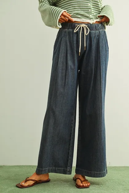 Straight Wide Leg Denim Pants — denim jeans & denim from Pieces of a Dream