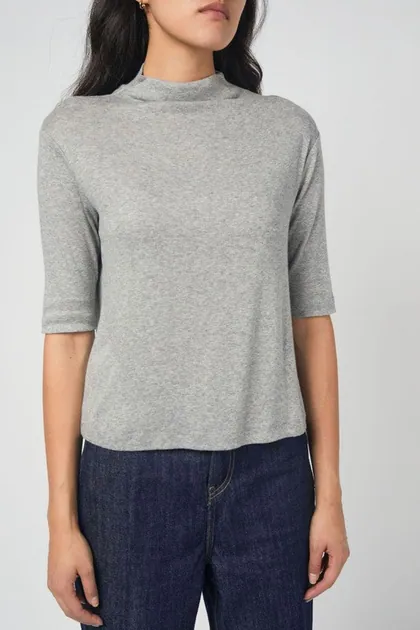 Temple Top In Heather Grey — grey tops & blouses from Pieces of a Dream