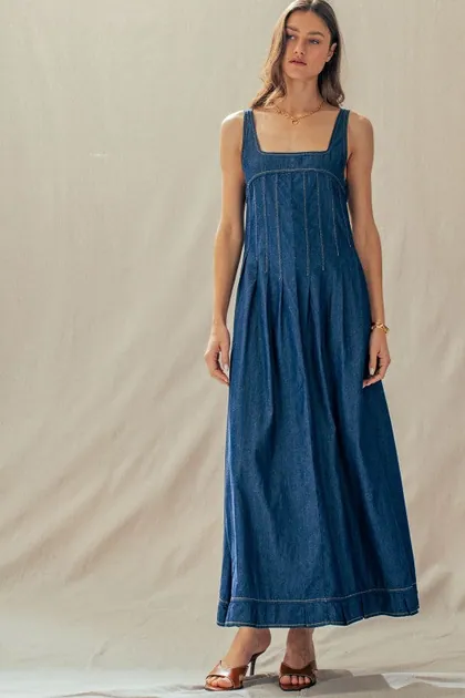 Denim Daydream Maxi Dress — denim dresses from Pieces of a Dream