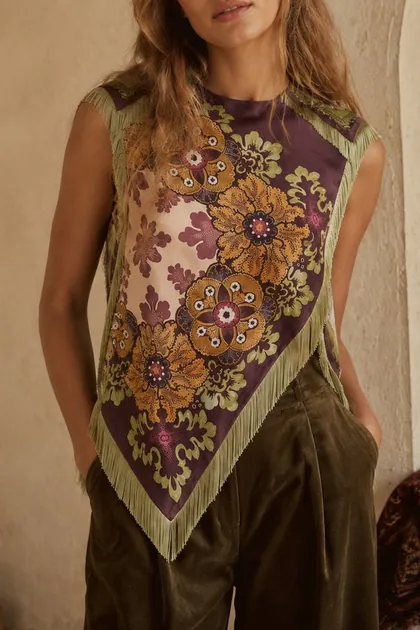 Desert Bloom Fringe Top — tops & blouses from Pieces of a Dream
